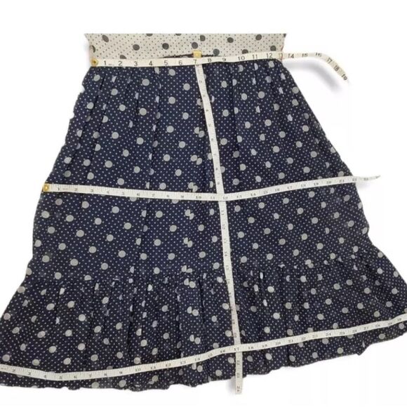 R&D ORIGINAL Women's Vintage Sheer Two Tone Polka Dot Midi Elastic Dress Size S. - Picture 6 of 8